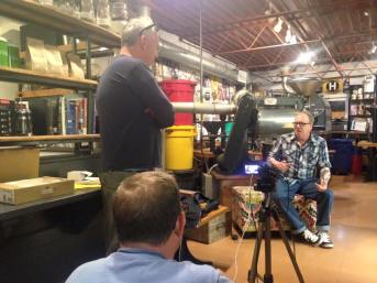 Dave doing the Green Blah Interview